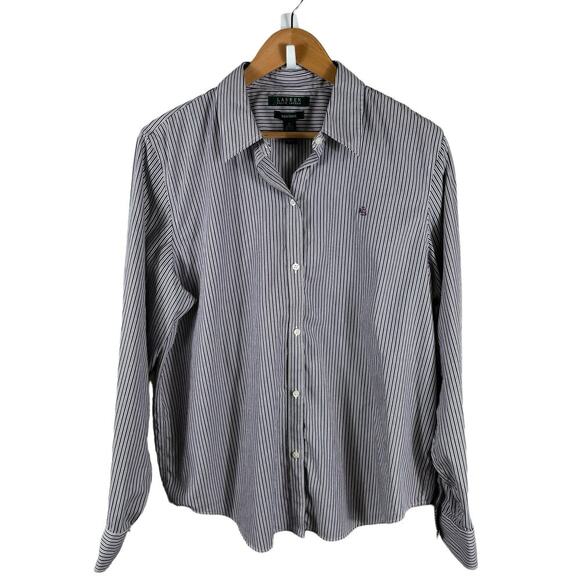 Lauren Ralph Lauren Men Size XL Non Iron Office Button Up Striped Long Sleeves - Picture 2 of 10